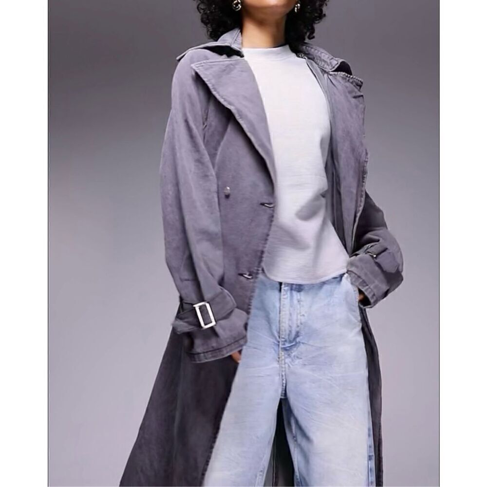 New!!! ASOS| Denim| Maxi| Trench - Picture 11 of 12